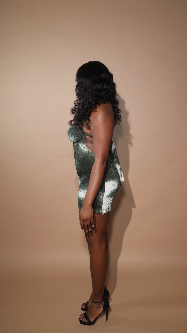 Tye Basics Dress Emerald