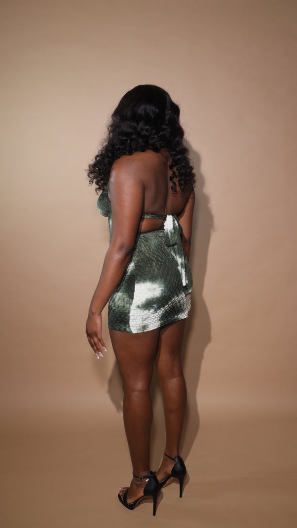 Tye Basics Dress Emerald