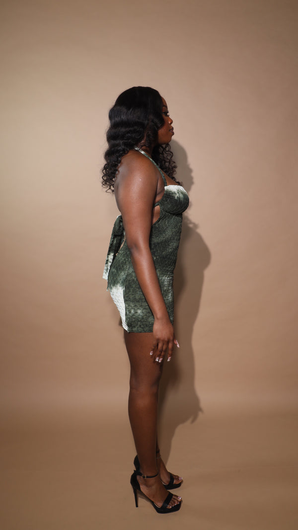 Tye Basics Dress Emerald